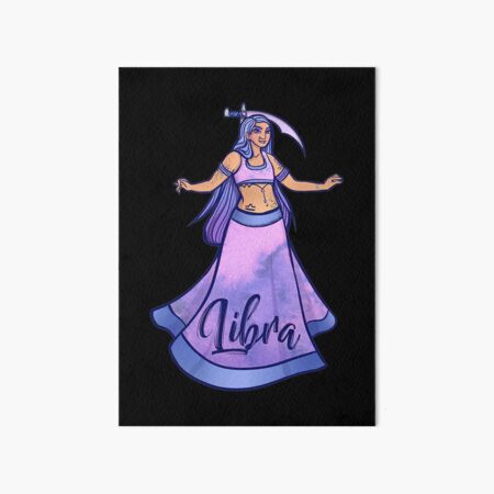 Libra Belly Dance Sword Belly Dancing Art Board Print