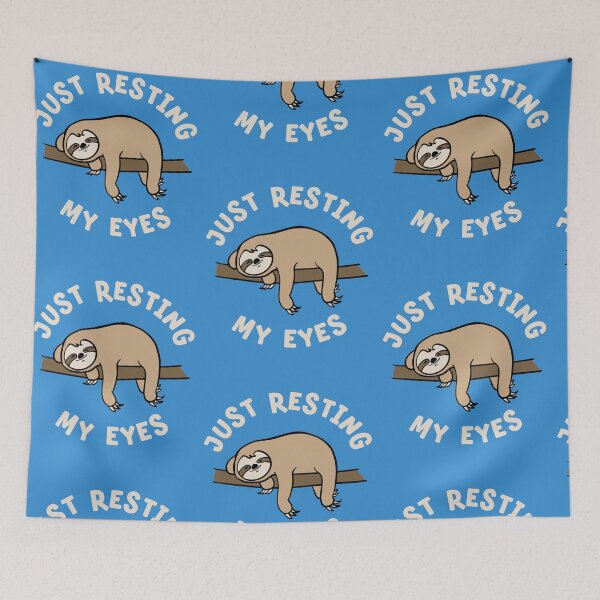 Item preview, Lazy Sloth Just Resting My Eyes Naptime designed and sold by Huhnerdieb Apparel.