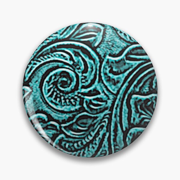Item preview, Turquoise Western Floral Scrollwork Design designed and sold by RandP Walriven.