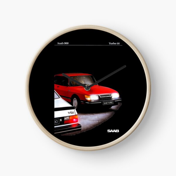 SAAB 900 TURBO 16 - BROCHURE Clock