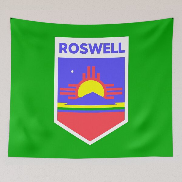 Item preview, Roswell, New Mexico City Flag Emblem designed and sold by SLAG-Creative.
