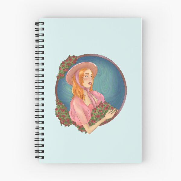 Item preview, Chica de estilo cottagecore en rosa designed and sold by LockettStudio.