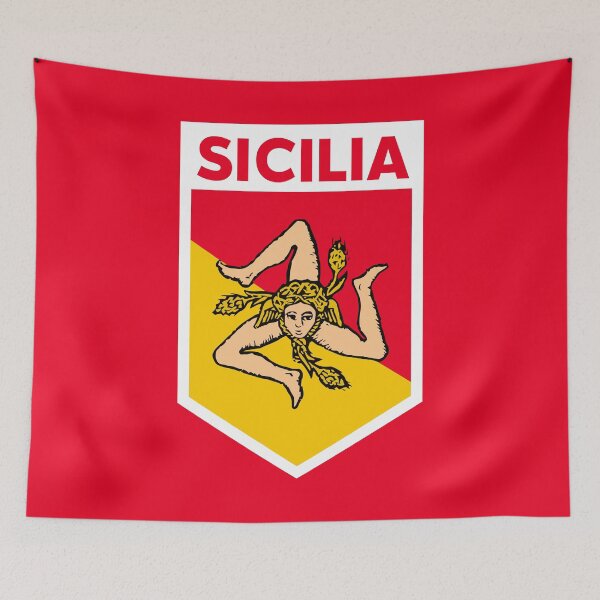 Item preview, Sicily Flag Emblem designed and sold by SLAG-Creative.