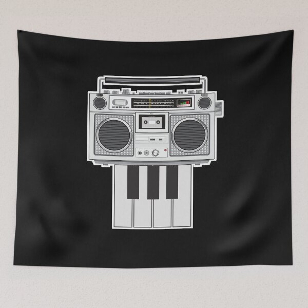 Item preview, Vintage Cassette Player Piano Keys - Skull Player Keys designed and sold by laiwole.