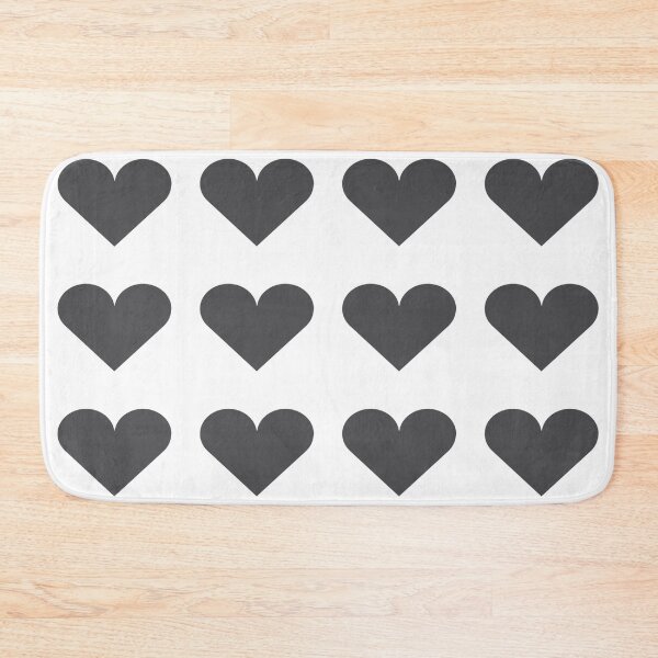 Item preview, Large CHARCOAL GREY and WHITE LOVE HEARTS designed and sold by RachelMacht.
