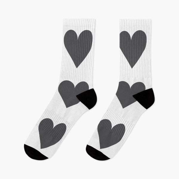 Item preview, Large CHARCOAL GREY and WHITE LOVE HEARTS designed and sold by RachelMacht.