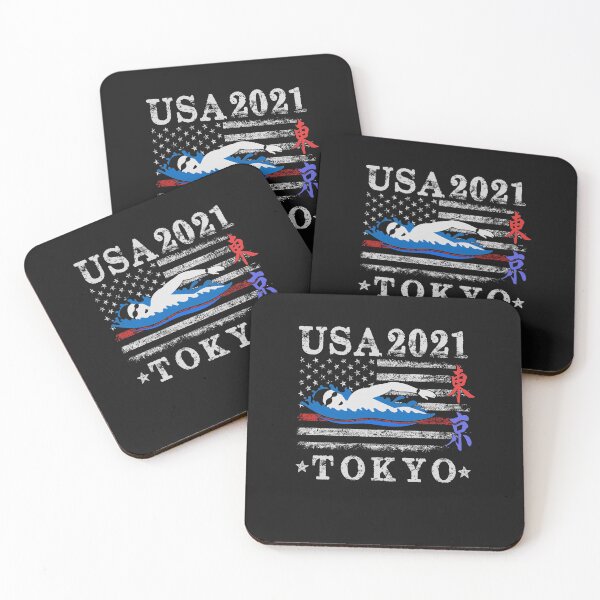 Item preview, swimming American Flag - Tokyo  2021 Funny  T-Shirt designed and sold by PatternFariss.