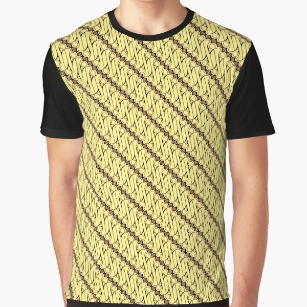 Batik Parang - Pale Brown Graphic T-Shirt