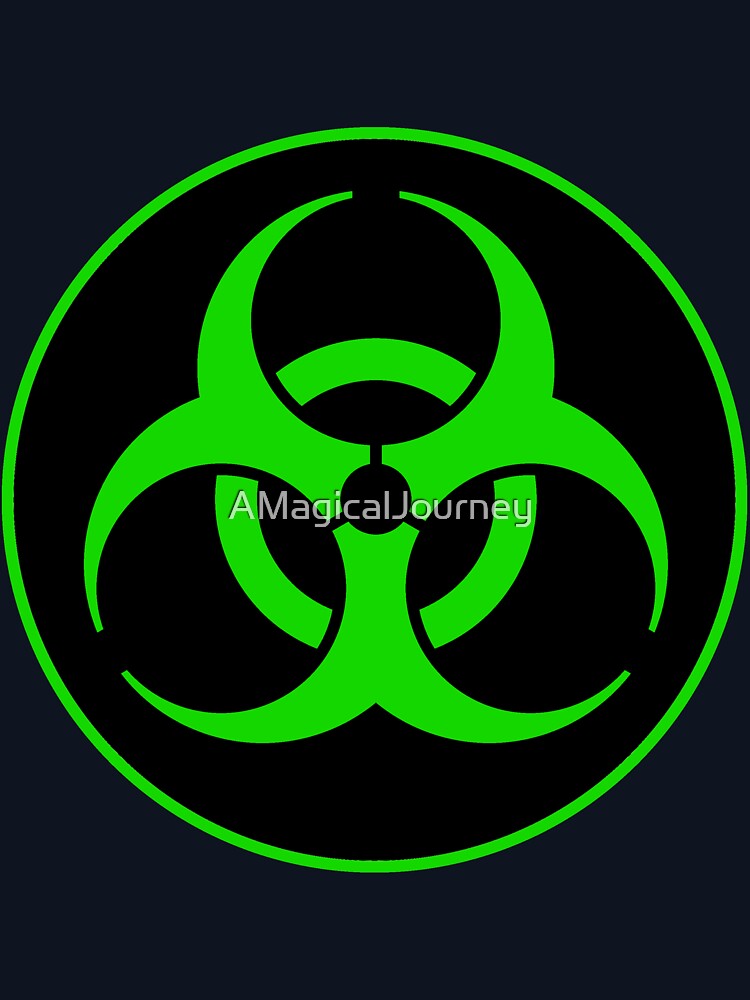 Thumbnail 5 von 5, Leichter Pullover, Sauberes Biohazard-Symbol Grün - Wissenschafts-Nerd designt und verkauft von AMagicalJourney.