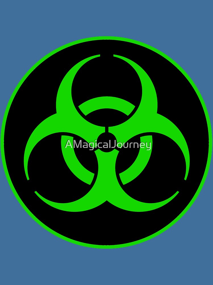 Thumbnail 5 von 5, Leichter Hoodie, Sauberes Biohazard-Symbol Grün - Wissenschafts-Nerd designt und verkauft von AMagicalJourney.