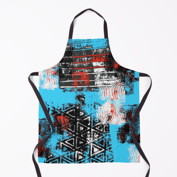 Item preview, Digital Aqua Block Print designed and sold by Minxylynx4.