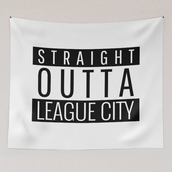 Item preview, Straight Outta League City Texas  designed and sold by Teelogic.