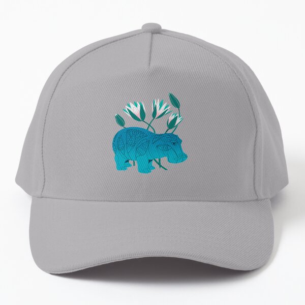 Faience Hippo - Floral Artefacts Baseball Cap