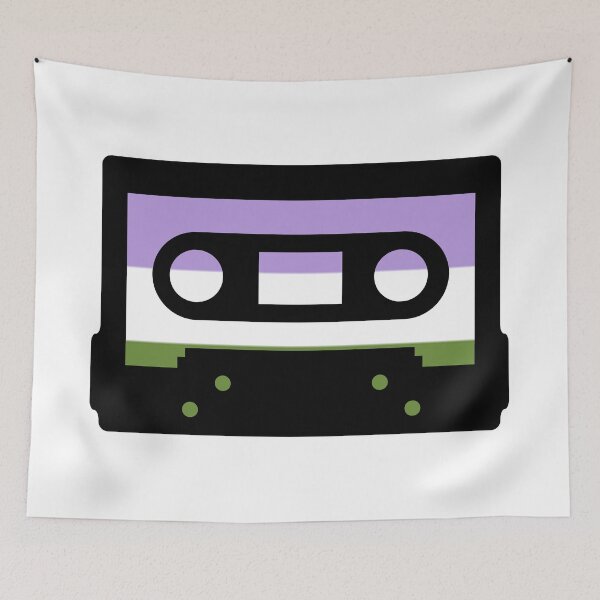 Item preview, Pride Cassette - Genderqueer designed and sold by thesassypanda.