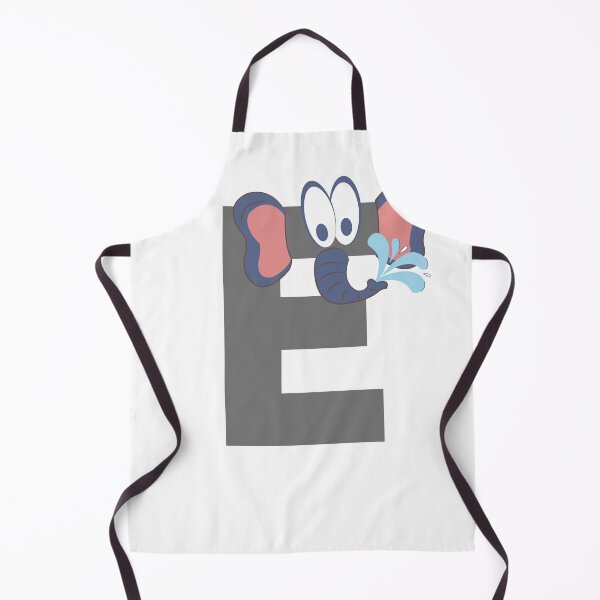 Item preview, E letter Design (Elephant) designed and sold by YSINSHOP ⭐⭐⭐⭐⭐.