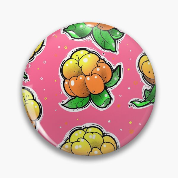 Item preview, Cloudberries pattern on pink background  designed and sold by weilertsen.