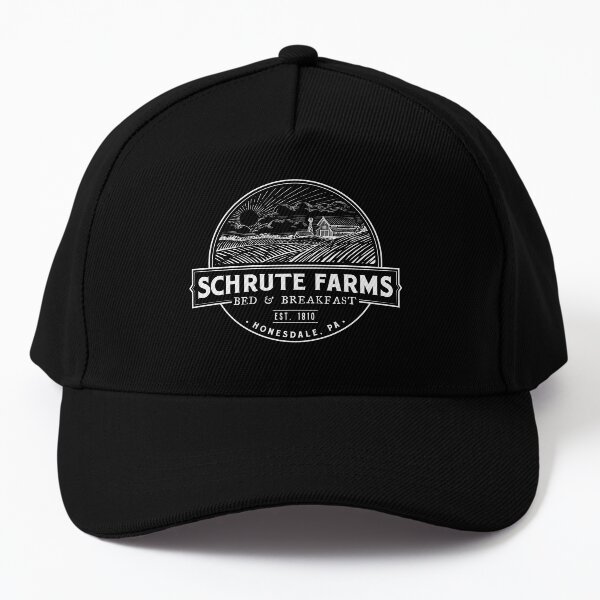 Schrute Farms Traditional Logo - White Baseball Cap