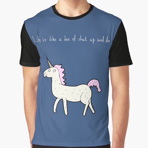 Vista previa del artículo con la obra «Unicornio de mierda», diseñado y vendido por ImanAhmedMusic.