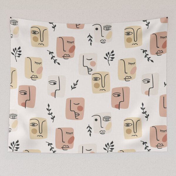 Item preview, Abstract Faces designed and sold by kawaiistudio.