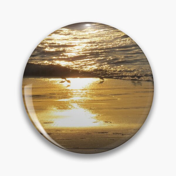 Item preview, Sunset with Sanderlings designed and sold by happynaturalist.