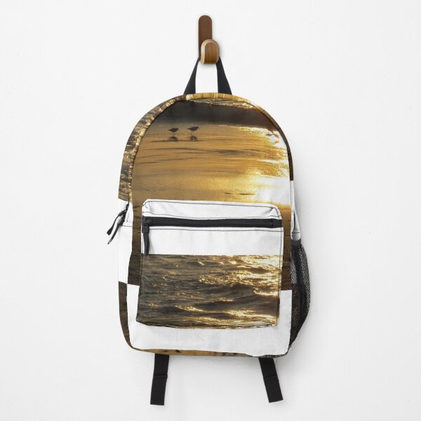 Item preview, Sunset with Sanderlings designed and sold by happynaturalist.