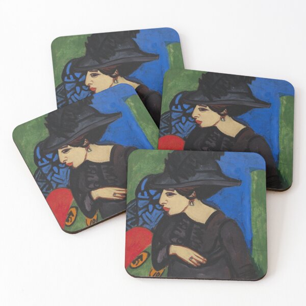 Item preview, Dodo with a Feather Hat (Dodo mit Federhut) (1911) by Ernst Ludwig Kirchner  designed and sold by sunny-007.