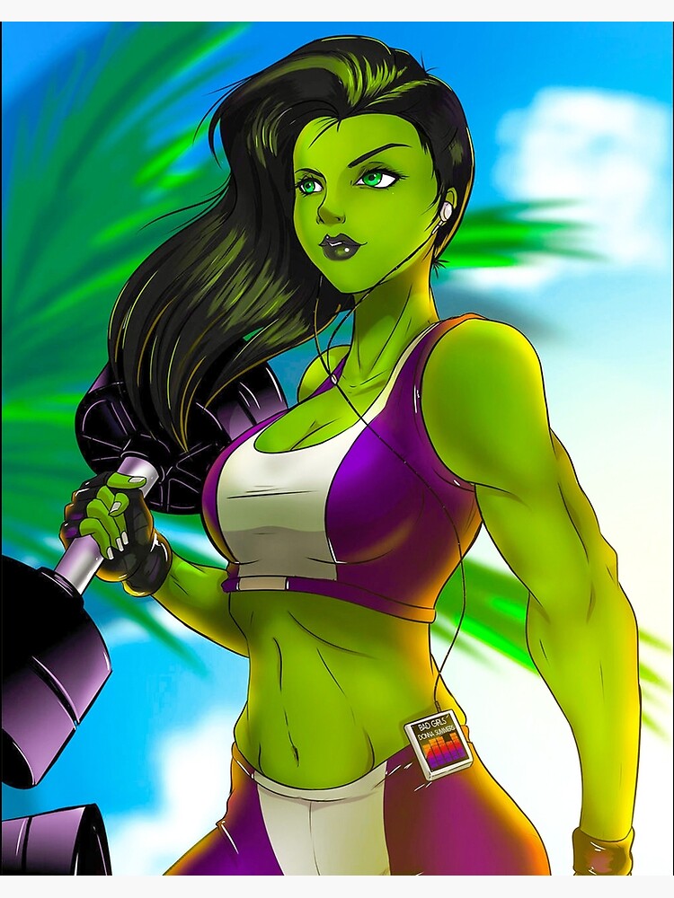 She-Hulk Sexy Girl Art Board Print for Sale by DonnellHoux