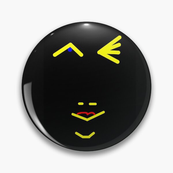 Item preview, Winking smiley black yellow designed and sold by dELLaS-Ghoust.