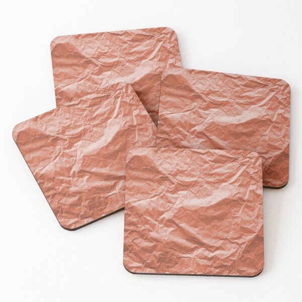 Item preview, Peach Color Designed Crumpled Paper designed and sold by Asaha17.