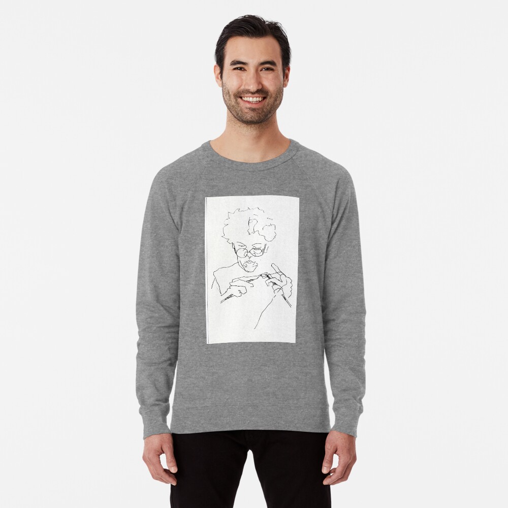 Knitting with concentration Lightweight Sweatshirt
