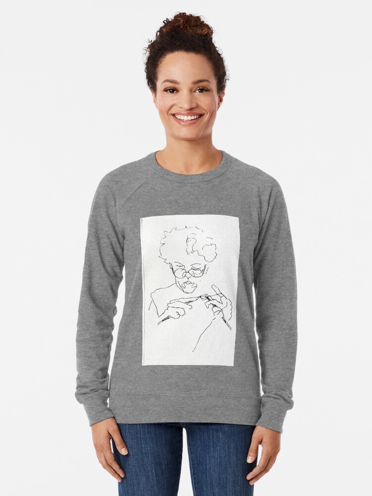 Alternate view of Knitting with concentration Lightweight Sweatshirt