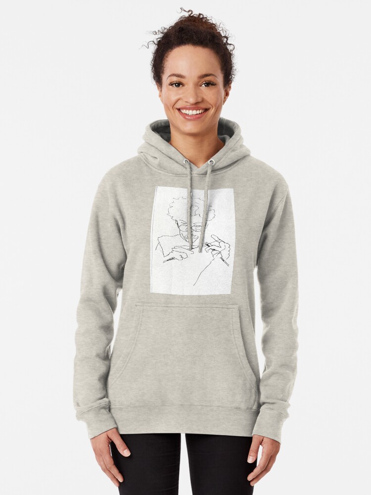 Alternate view of Knitting with concentration Pullover Hoodie