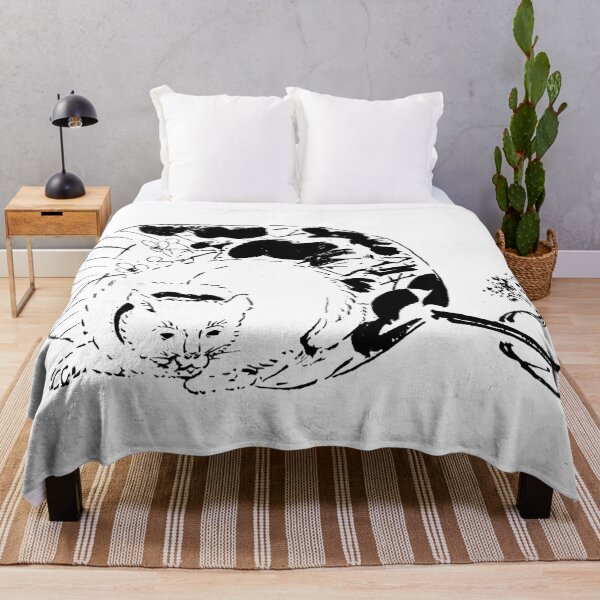 Item preview, Cat and fan - Japanese prints designed and sold by WordArtDesign.