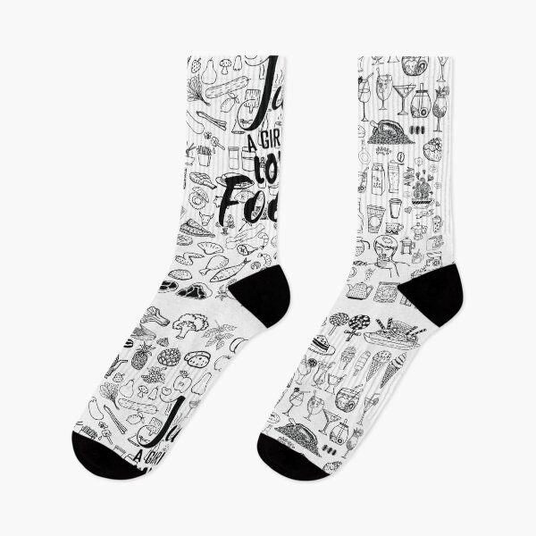 Item preview, Just a girl who loves foods pattern design for foodies & food lovers or girls designed and sold by Decconer.
