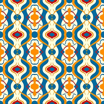Artwork thumbnail, Colorful Geometrical Pattern by MehranZetzsche