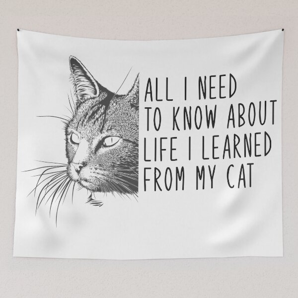 Item preview, All I Need To Know About Life I Learned From My Cat designed and sold by TopVision.