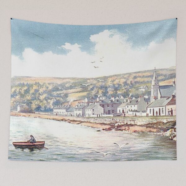 Item preview, Vintage Illustration of Ardrishaig, looking East designed and sold by yourscotland.