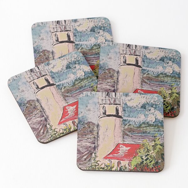 Item preview, Lighthouse Over Turbulent Waters designed and sold by EloiseArt.