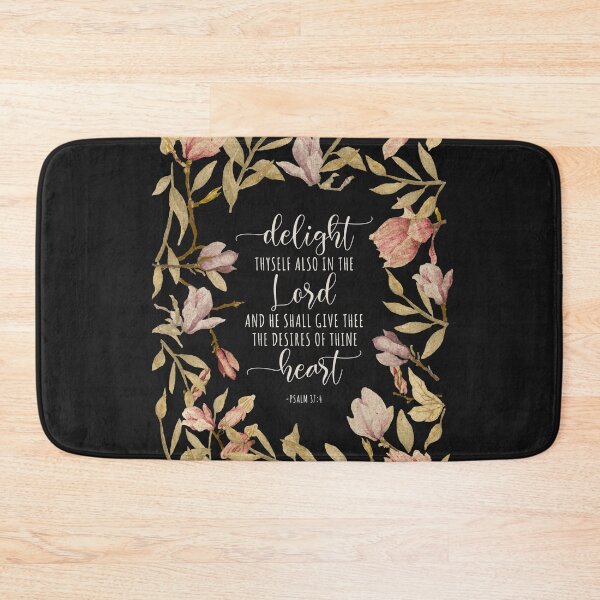 Item preview, Psalm 37:4 KJV - Flowers and Leaves B designed and sold by amazingjoy.