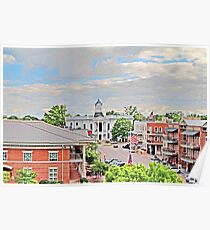 Oxford Square from above Poster