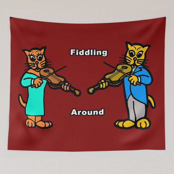 Item preview, Fiddling Around Cats with Violins designed and sold by janraydesigns.