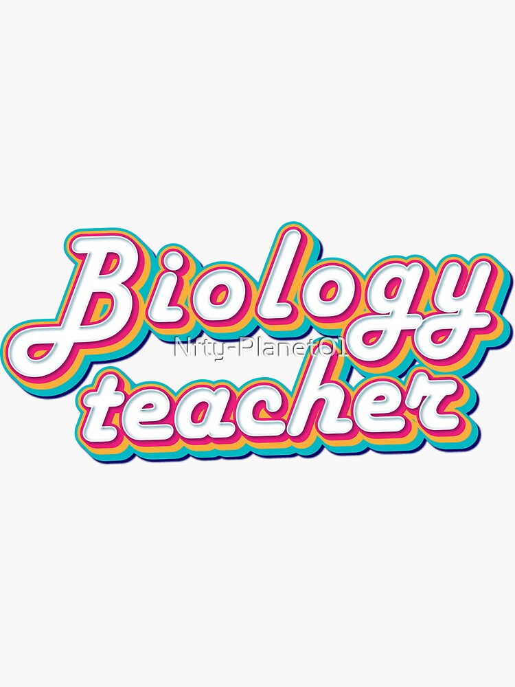 "Biology teacher Back to School" Sticker for Sale by