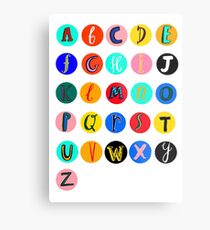 Alphabet Metal Print