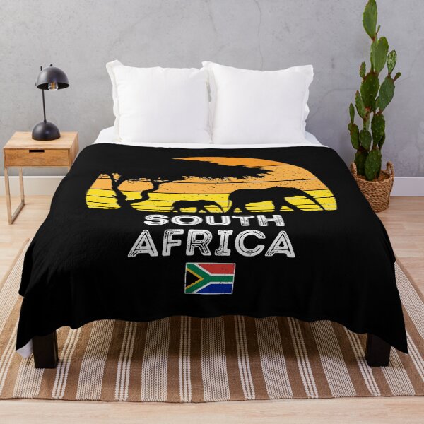 Item preview, South Africa Elephant Safari Savannah Sunset Africa Flag designed and sold by d247.