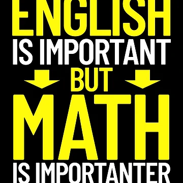 Vorschaubild zum Design English Is Important But Math Is Importanter Funny Math Gear von DynamicDesign