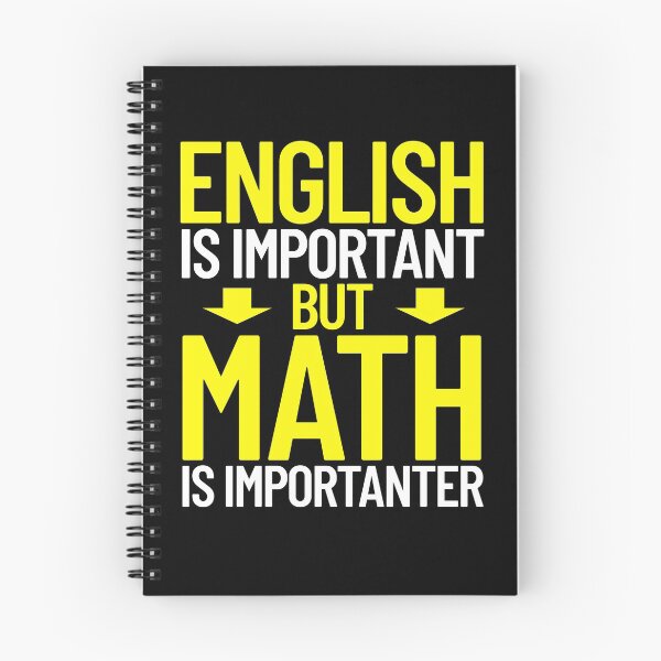 Item preview, English Is Important But Math Is Importanter Funny Math Gear designed and sold by DynamicDesign.