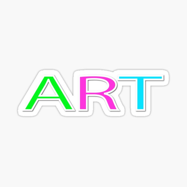 "ART" Sticker for Sale by SmartMaxArt | Redbubble