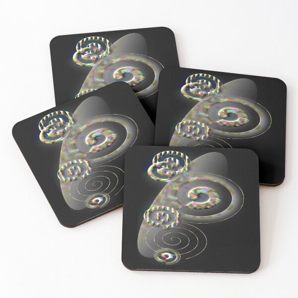Item preview, abstract mother of pearl shells designed and sold by CottagePop.