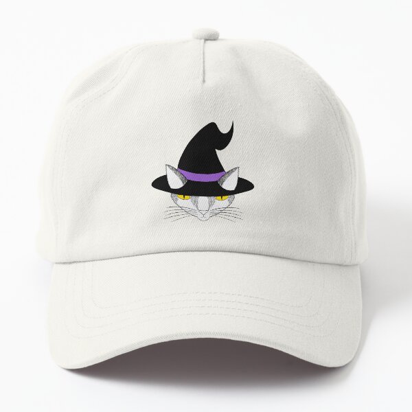 Graphic Witch Kitty in Nonbinary Colors Dad Hat