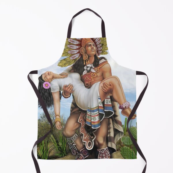 aztec warrior with princess Apron
